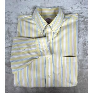 Brooks Brothers Size M The Original Polo‎ Shirt Non-Iron All Cotton 346 Yellow